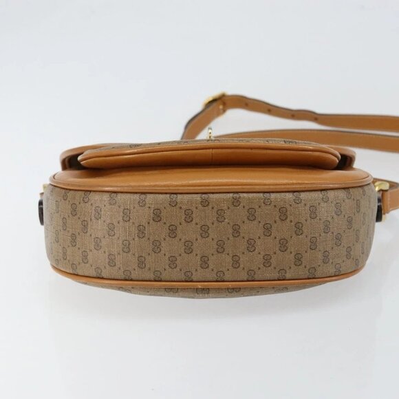 GUCCI Micro GG Supreme Shoulder Bag PVC Beige Gold 001 084 0259 Auth 145987 - Picture 7 of 16